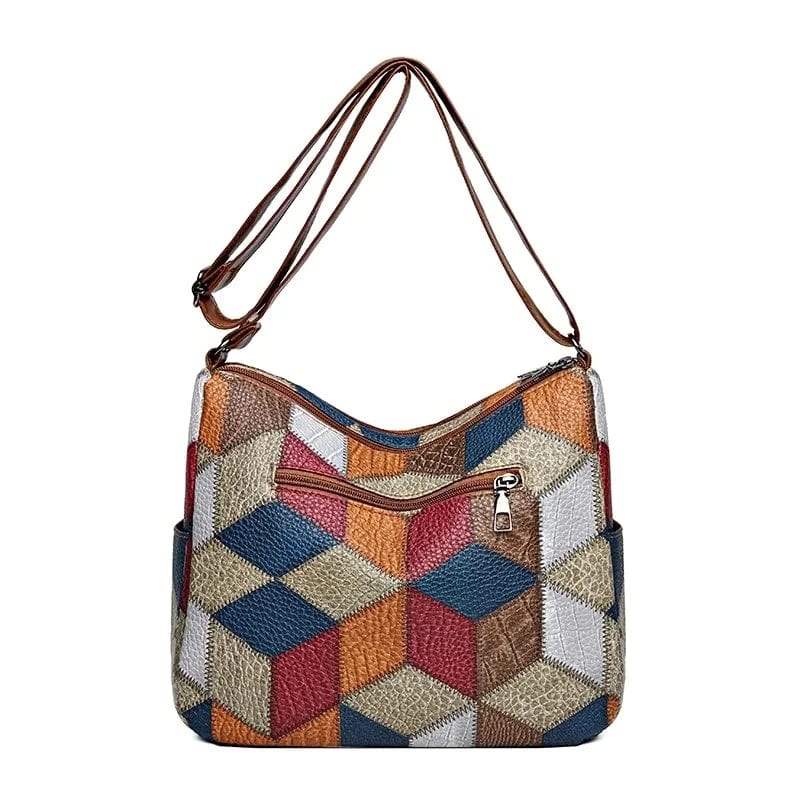 Solara | Mosaic Leather Handbag