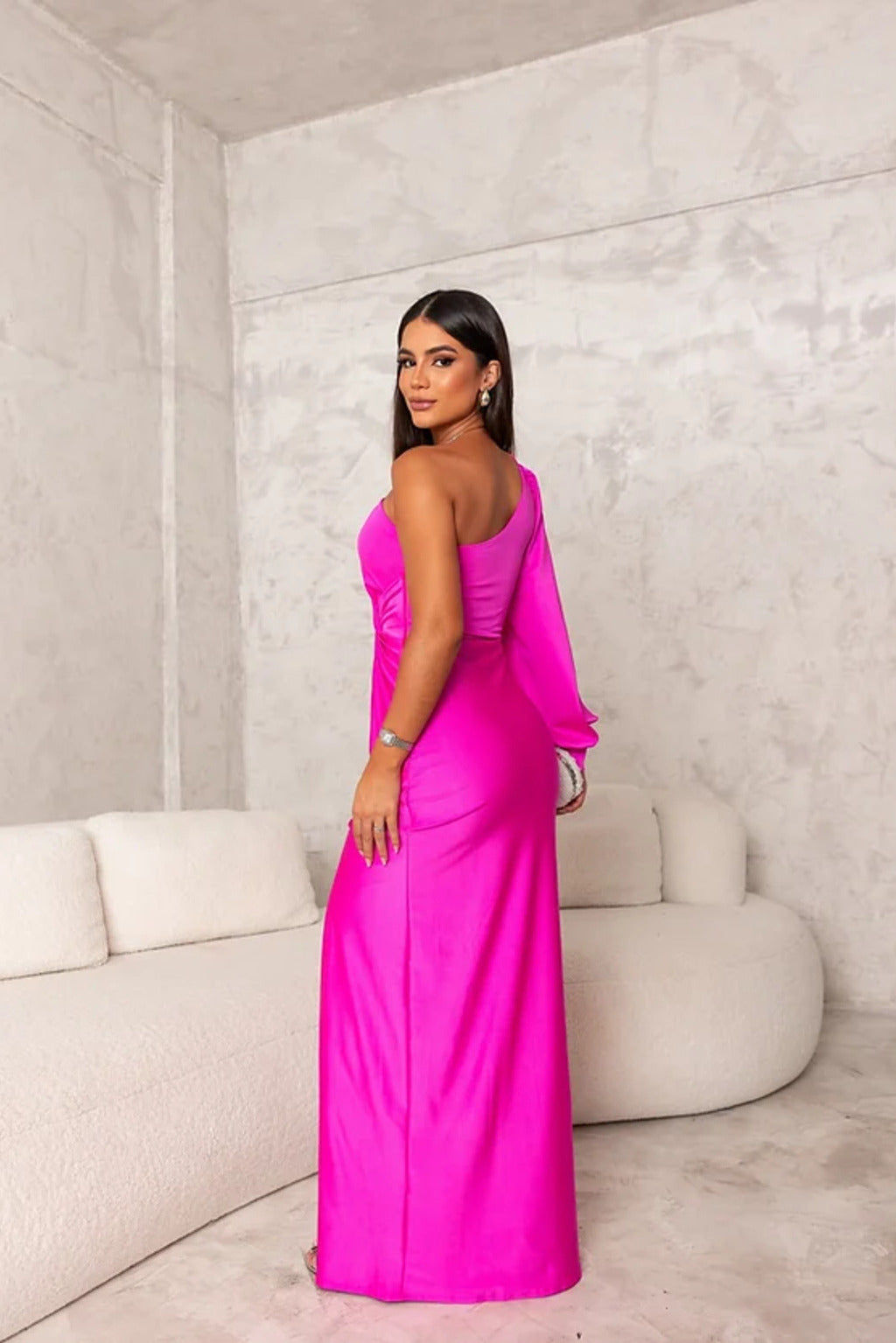 Alina | Elegant One-Shoulder Maxi Dress