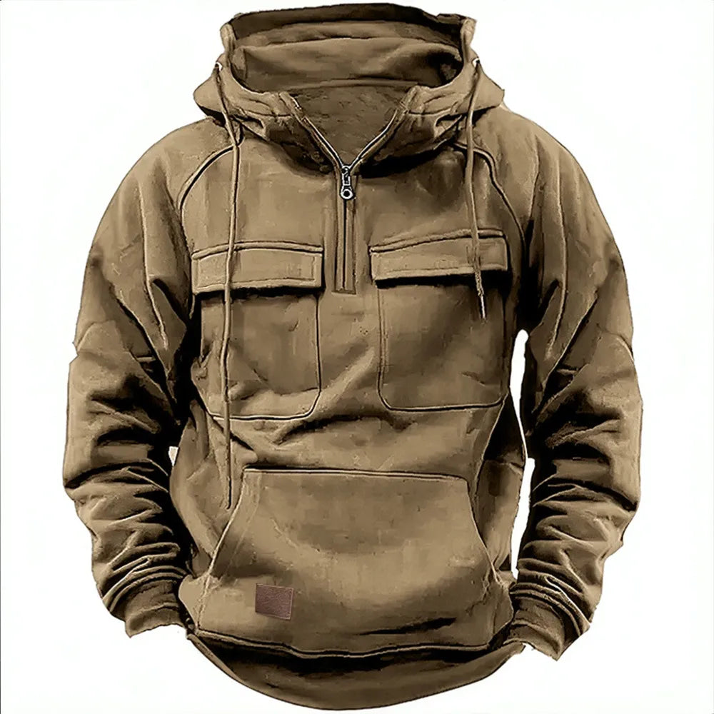 Adam | Hoodie with Zipper and Chest Pockets