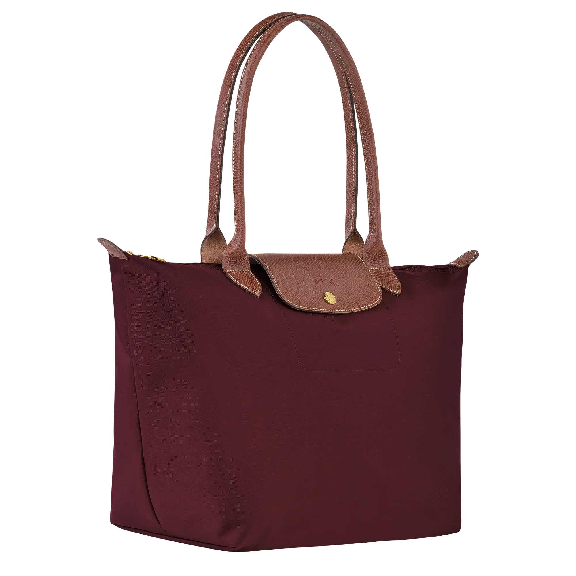 Longchamp - Large Le Pliage Tote, Burgundy