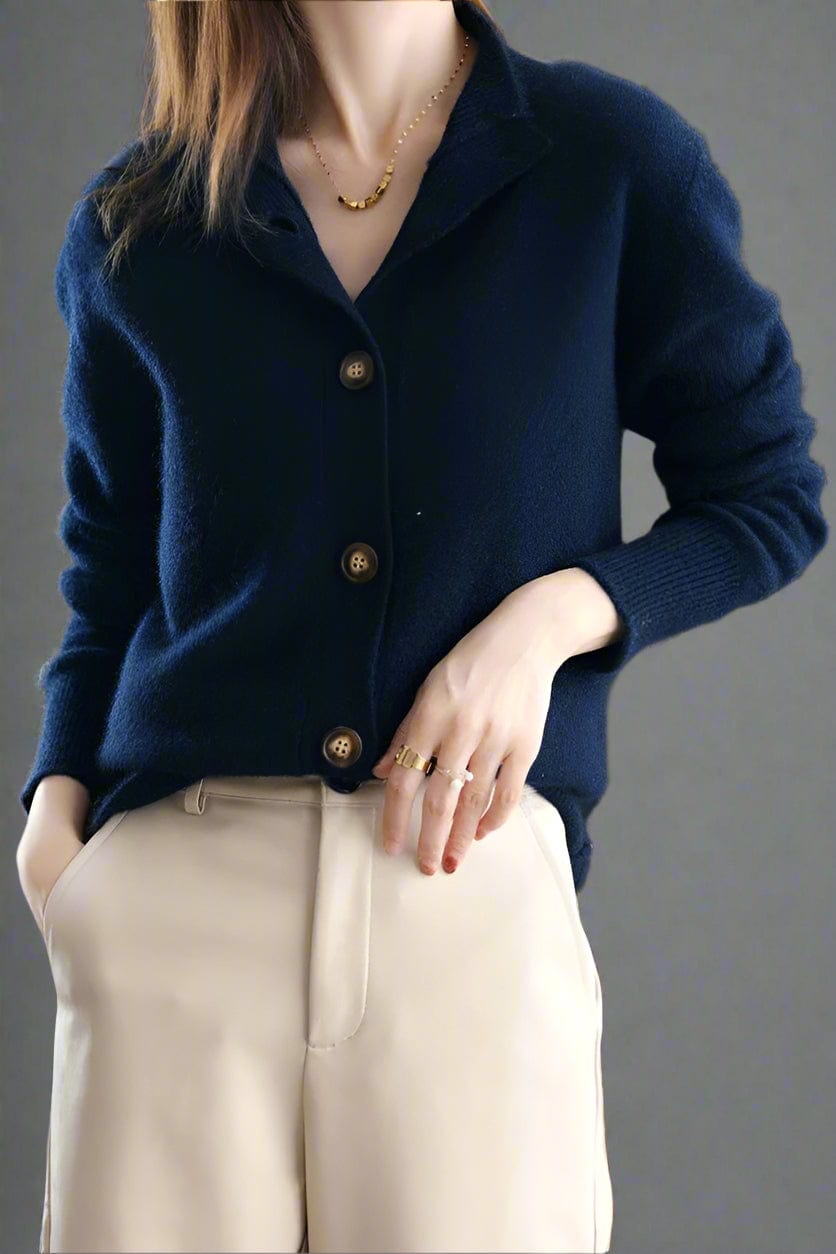 Aurora | Cashmere Button Cardigan