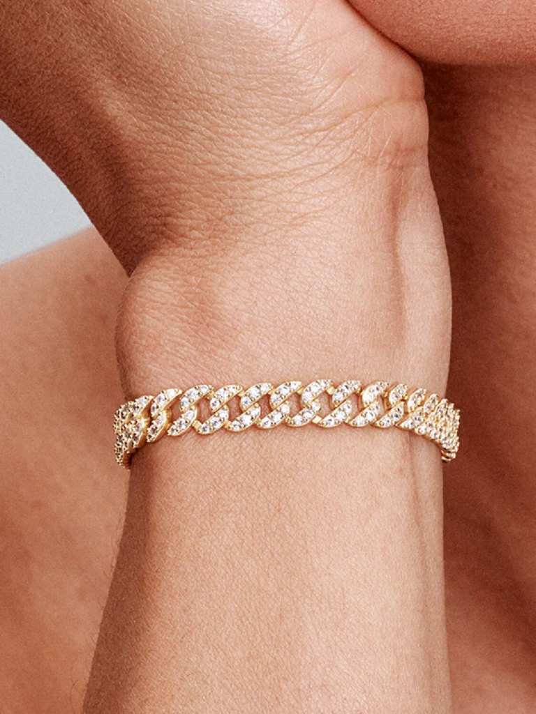 Ashley |  Pavé Link Bracelet
