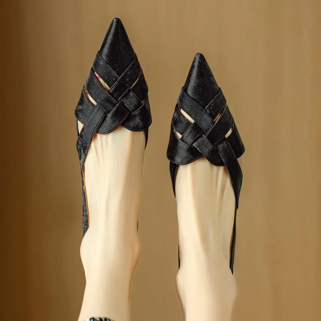 Viana | Genuine Leather Slingback Heels