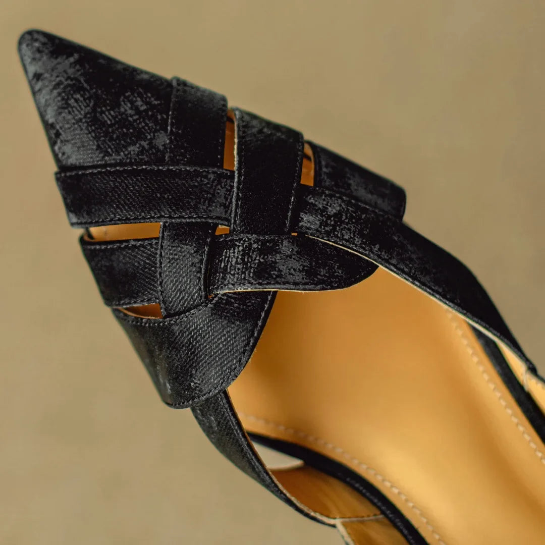 Viana | Genuine Leather Slingback Heels