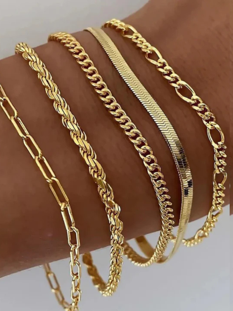 Fiora | Chain Bracelet Set