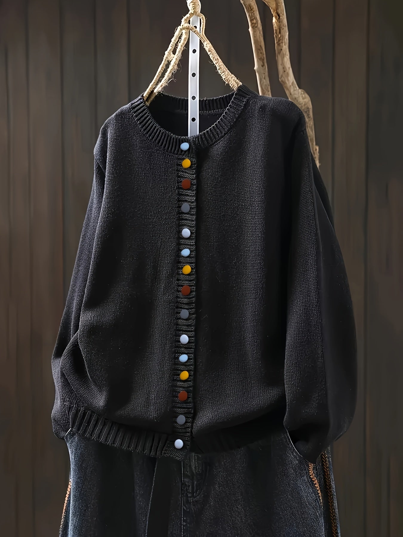 Violet | Chic Button Cardigan
