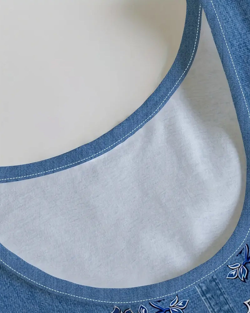 Denise | Sleeveless Denim-Look Dress