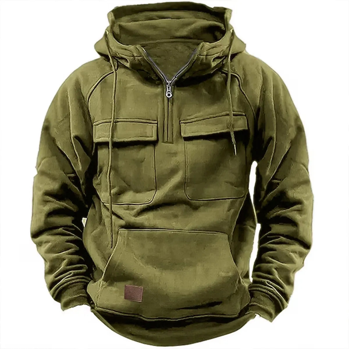 Adam | Hoodie with Zipper and Chest Pockets