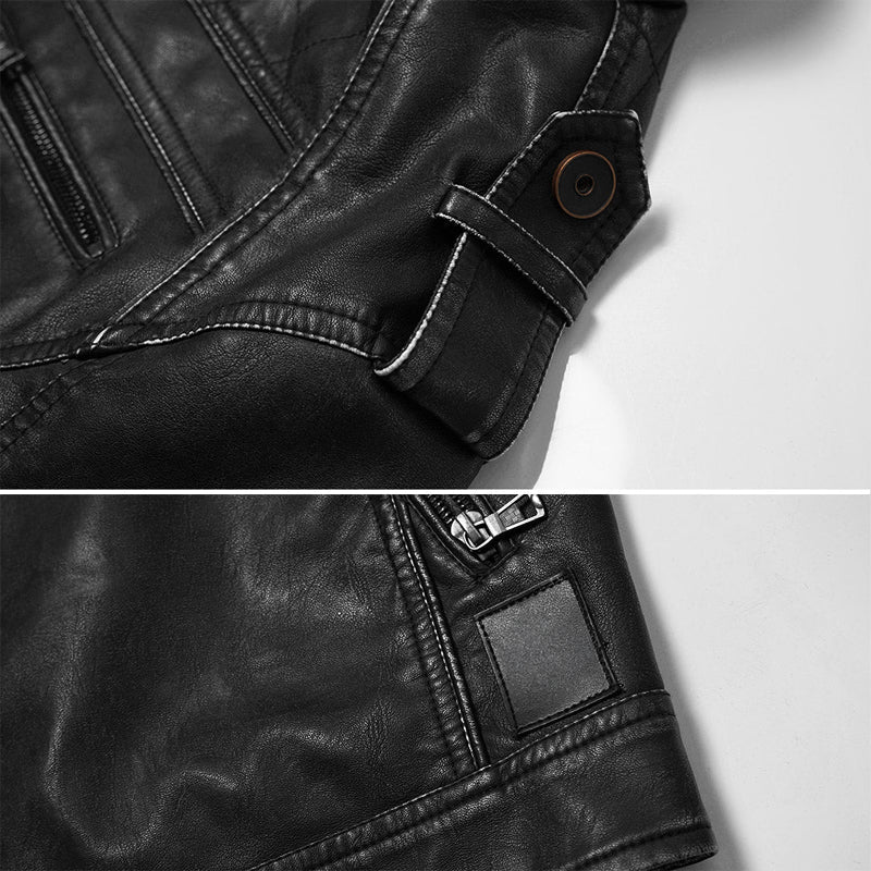 Rami | Armored Biker Streetwear Leather Jacket