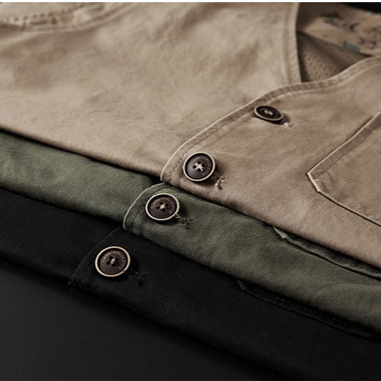 Ridley | Multi-Pocket Cotton Vest