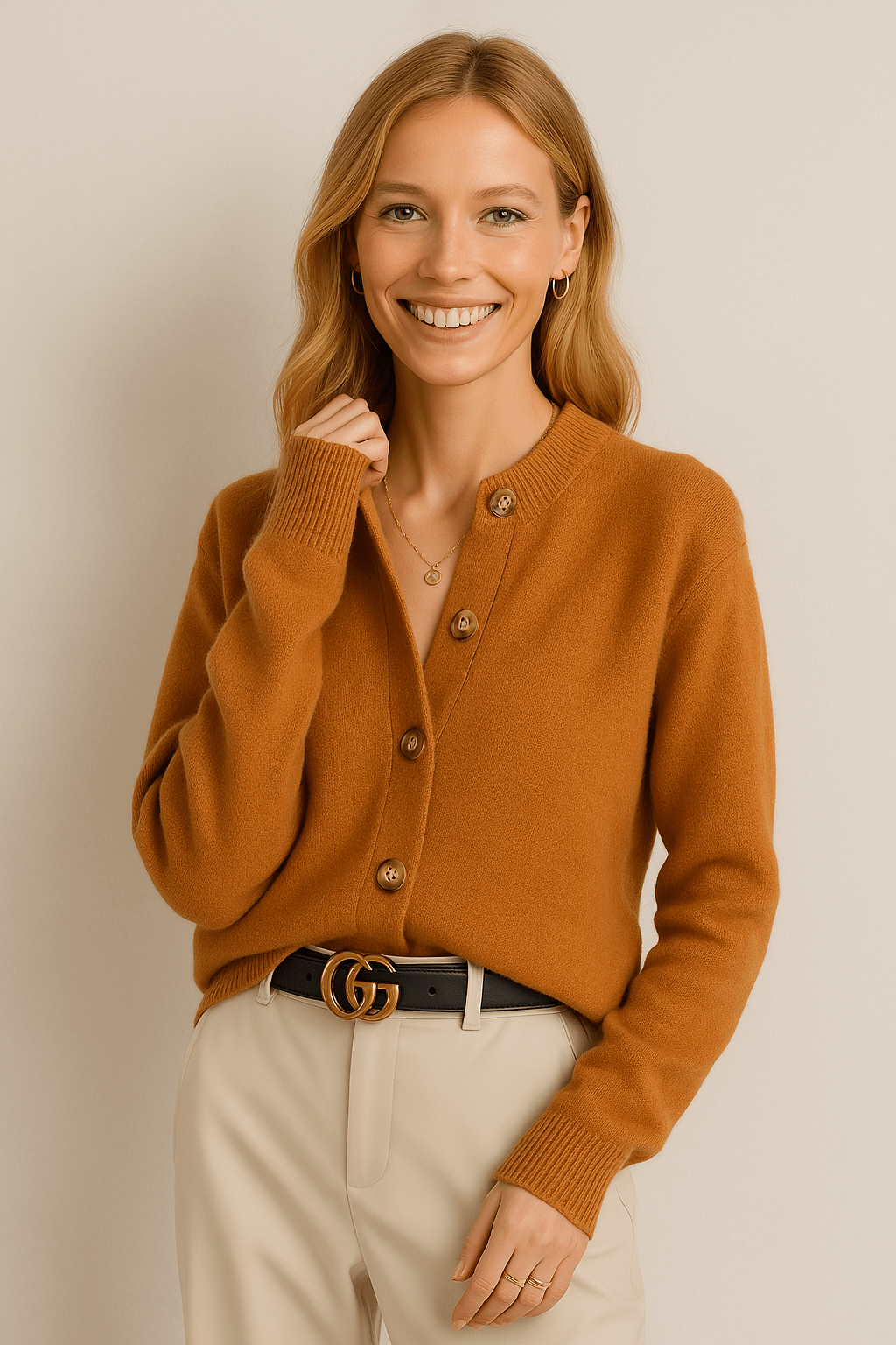Aurora | Cashmere Button Cardigan