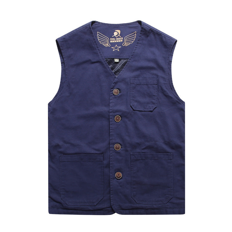 Ridley | Multi-Pocket Cotton Vest