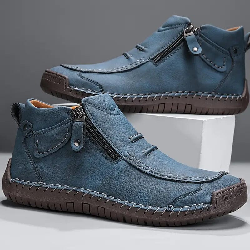 Declan | Ribbed Leather Boots