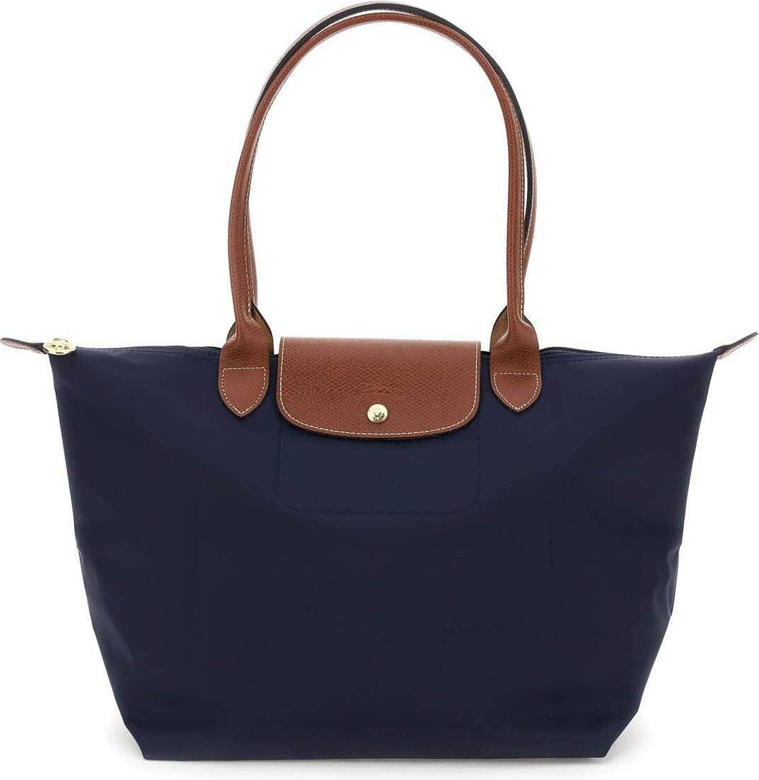 Longchamp - Large Le Pliage Tote, Navy Blue.
