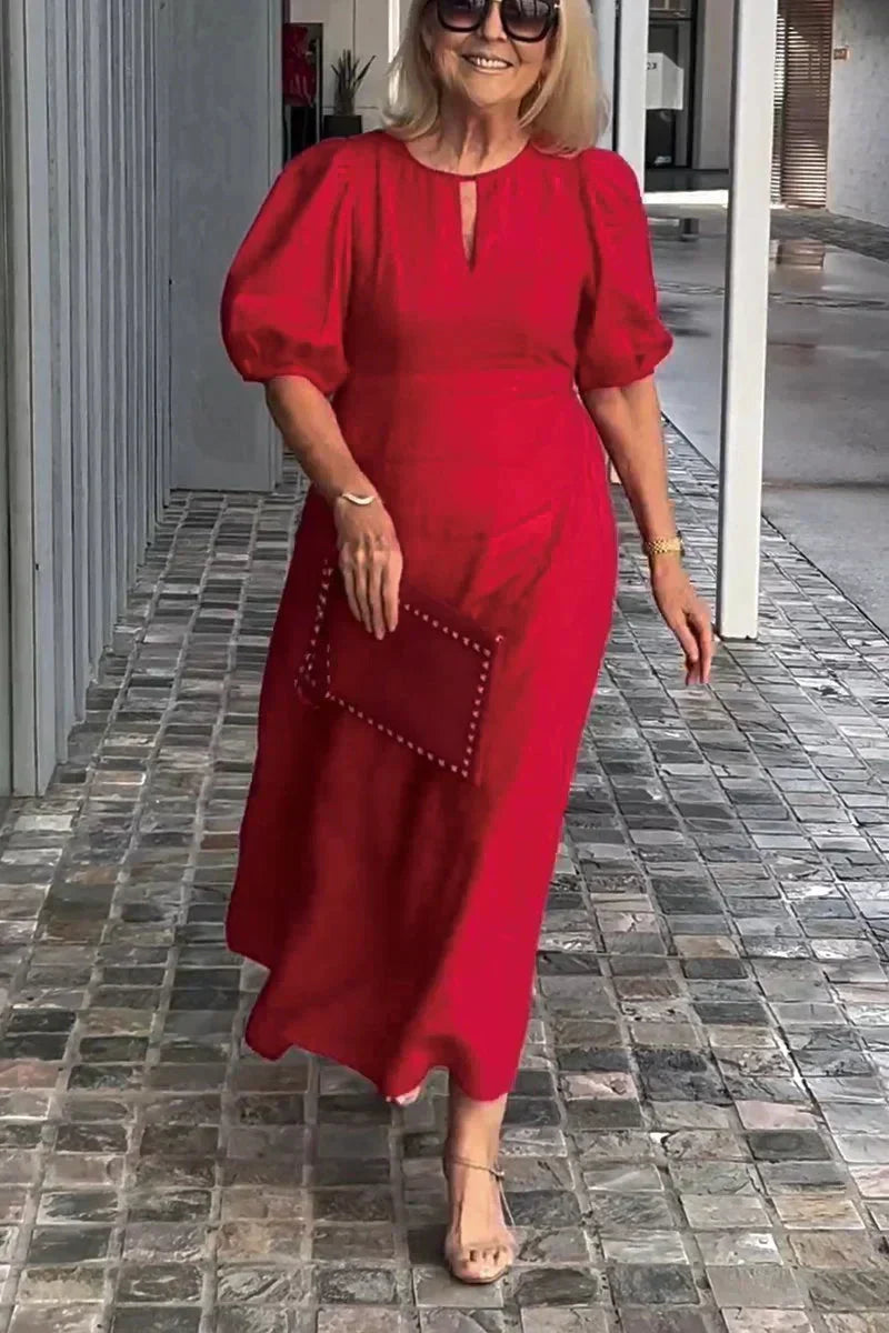 Natalia | Puff Sleeve Timeless Dress