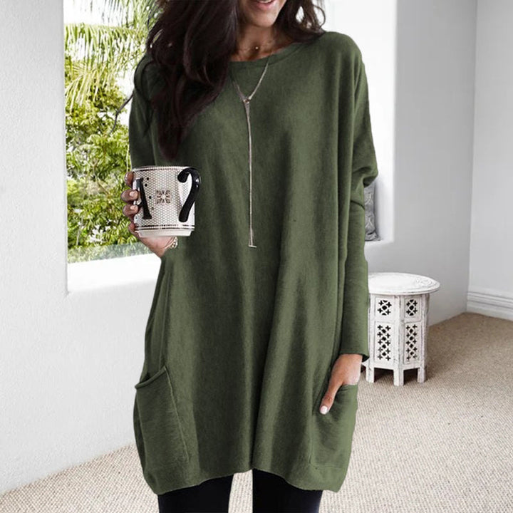Nerissa | Relaxed Pocket Tunic with Elegant Tummy Coverage