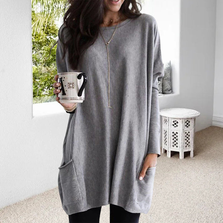 Nerissa | Relaxed Pocket Tunic with Elegant Tummy Coverage