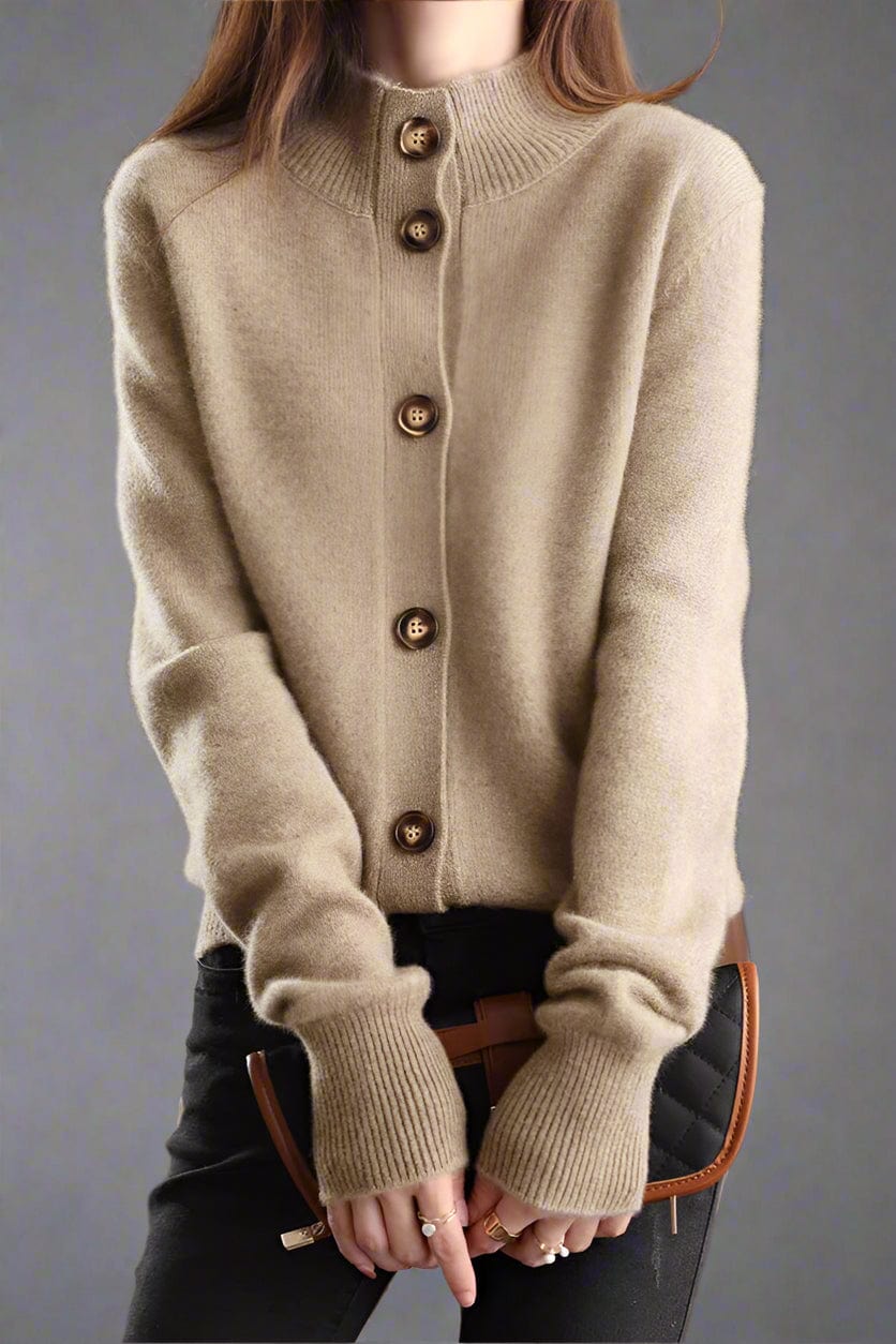 Aurora | Cashmere Button Cardigan