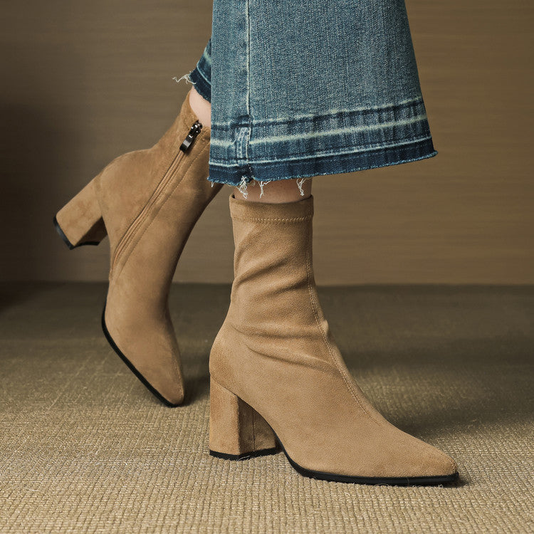 Alora | Genuine Suede Boots