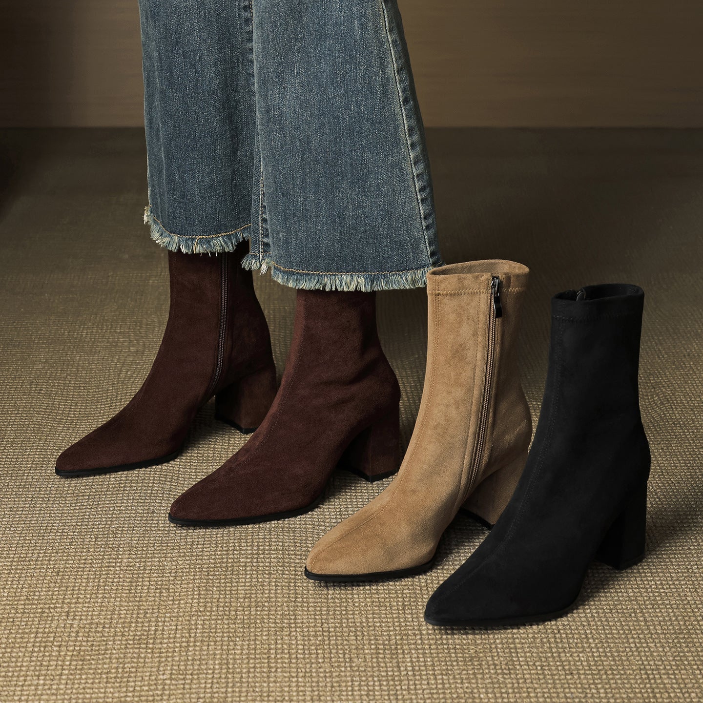 Alora | Genuine Suede Boots
