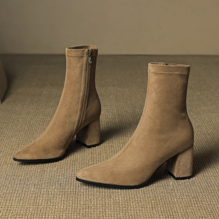 Alora | Genuine Suede Boots