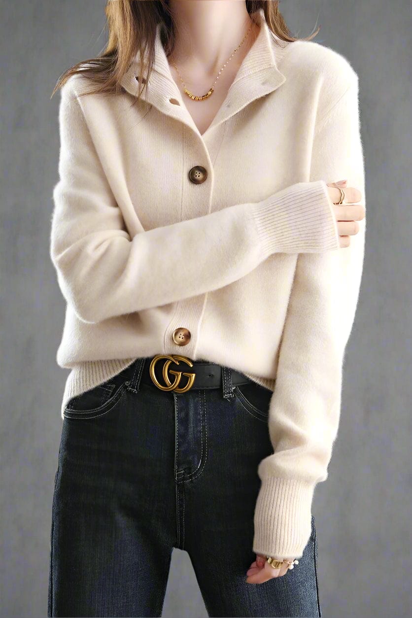 Aurora | Cashmere Button Cardigan