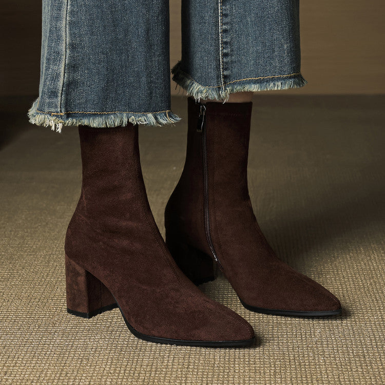 Alora | Genuine Suede Boots