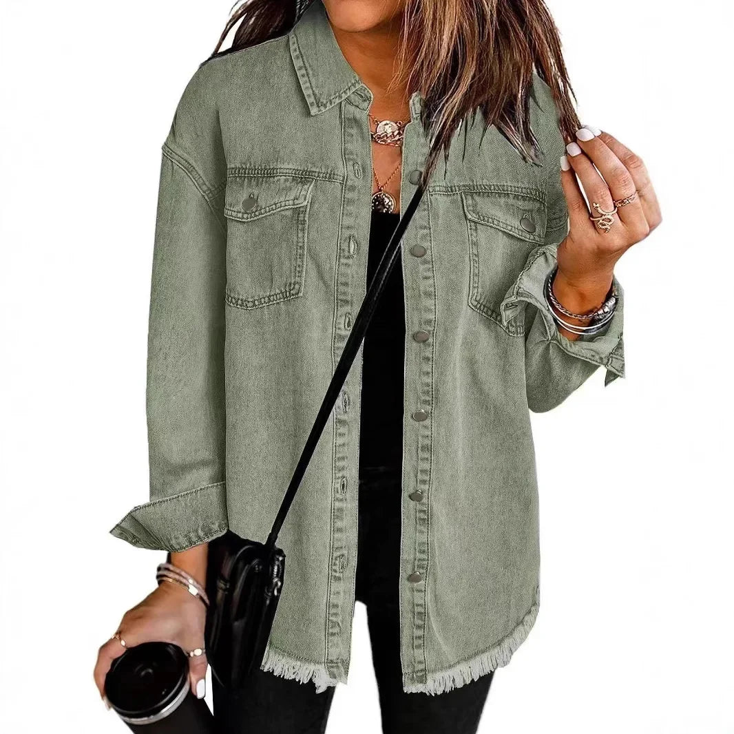Khea | Denim Shirt Jacket