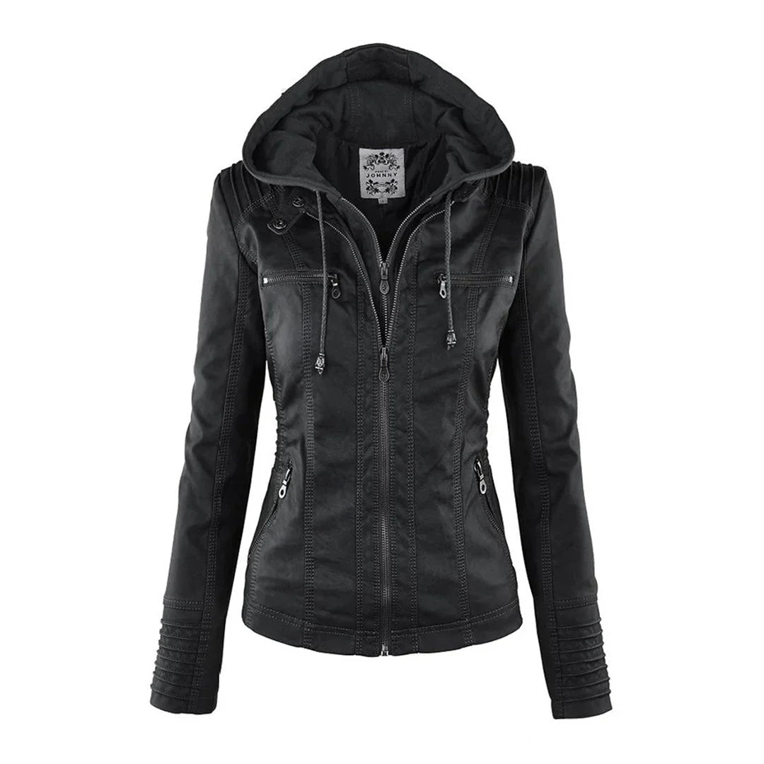Zynnia | Weatherproof Leather Jacket
