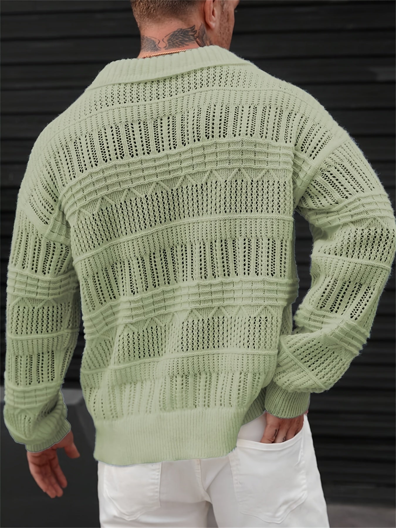 Wesley | Long Sleeve Sweater With Cut Out Design