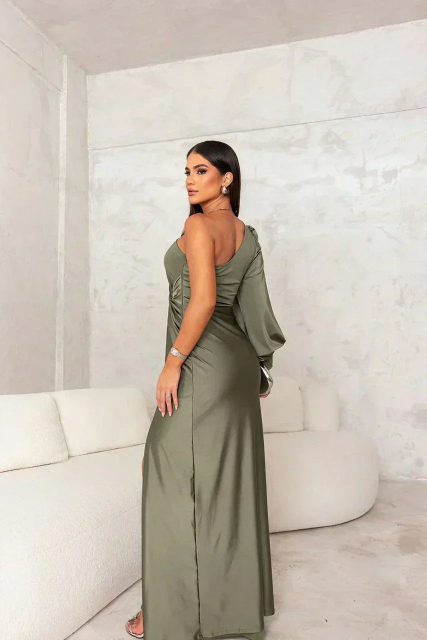 Alina | Elegant One-Shoulder Maxi Dress