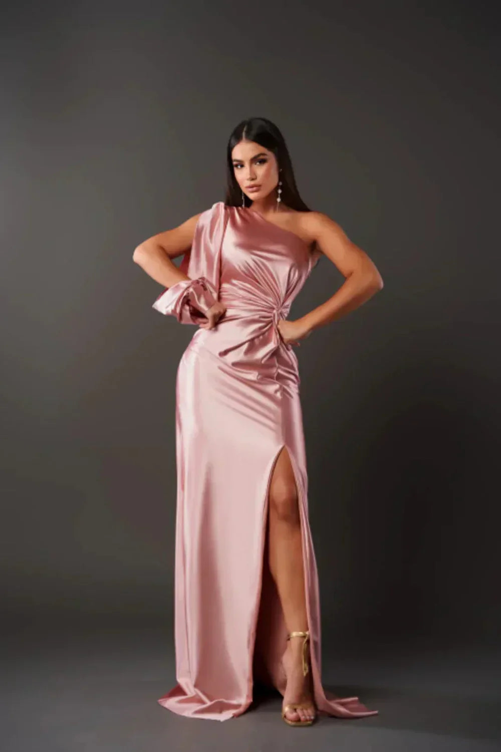 Alina | Elegant One-Shoulder Maxi Dress