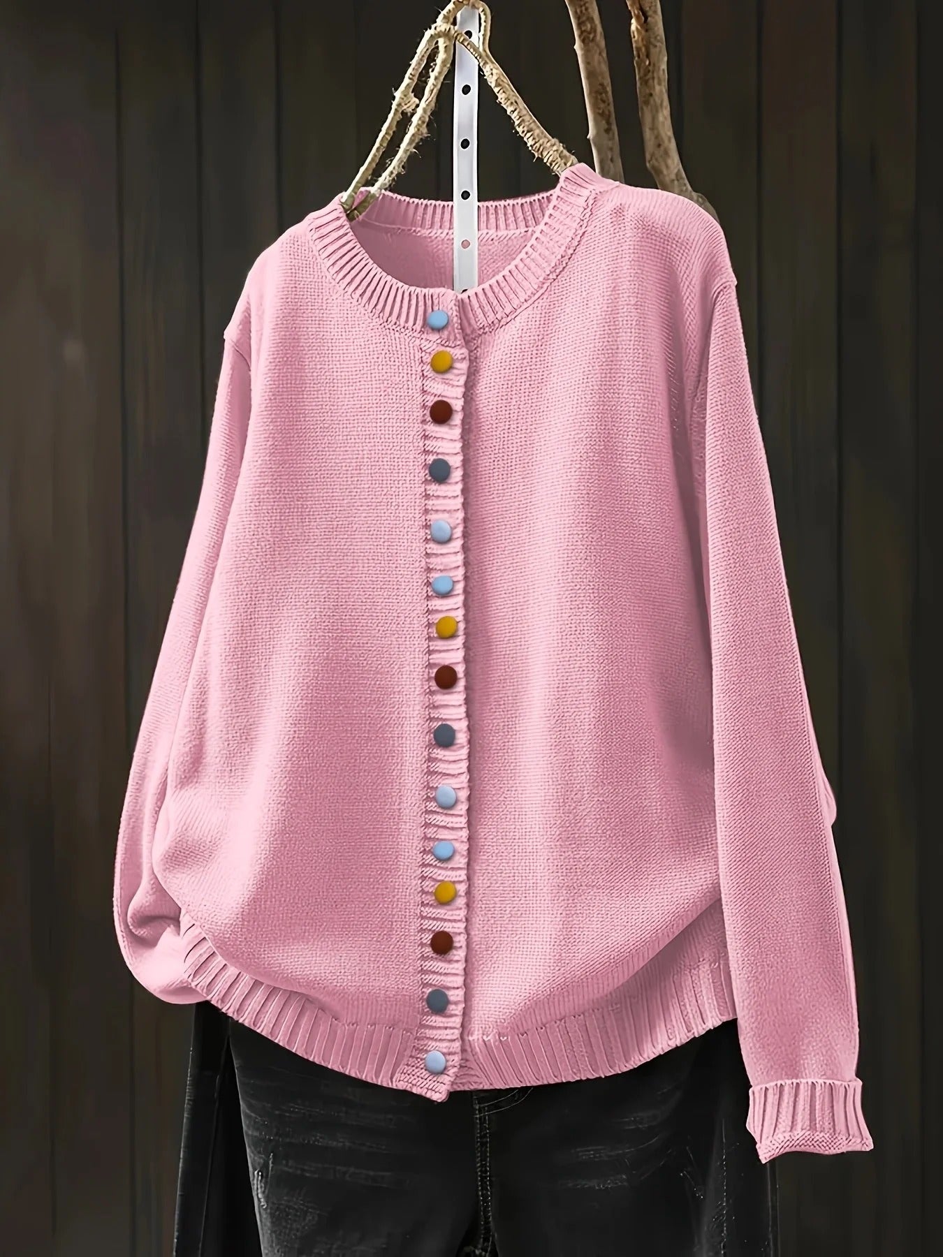 Violet | Chic Button Cardigan