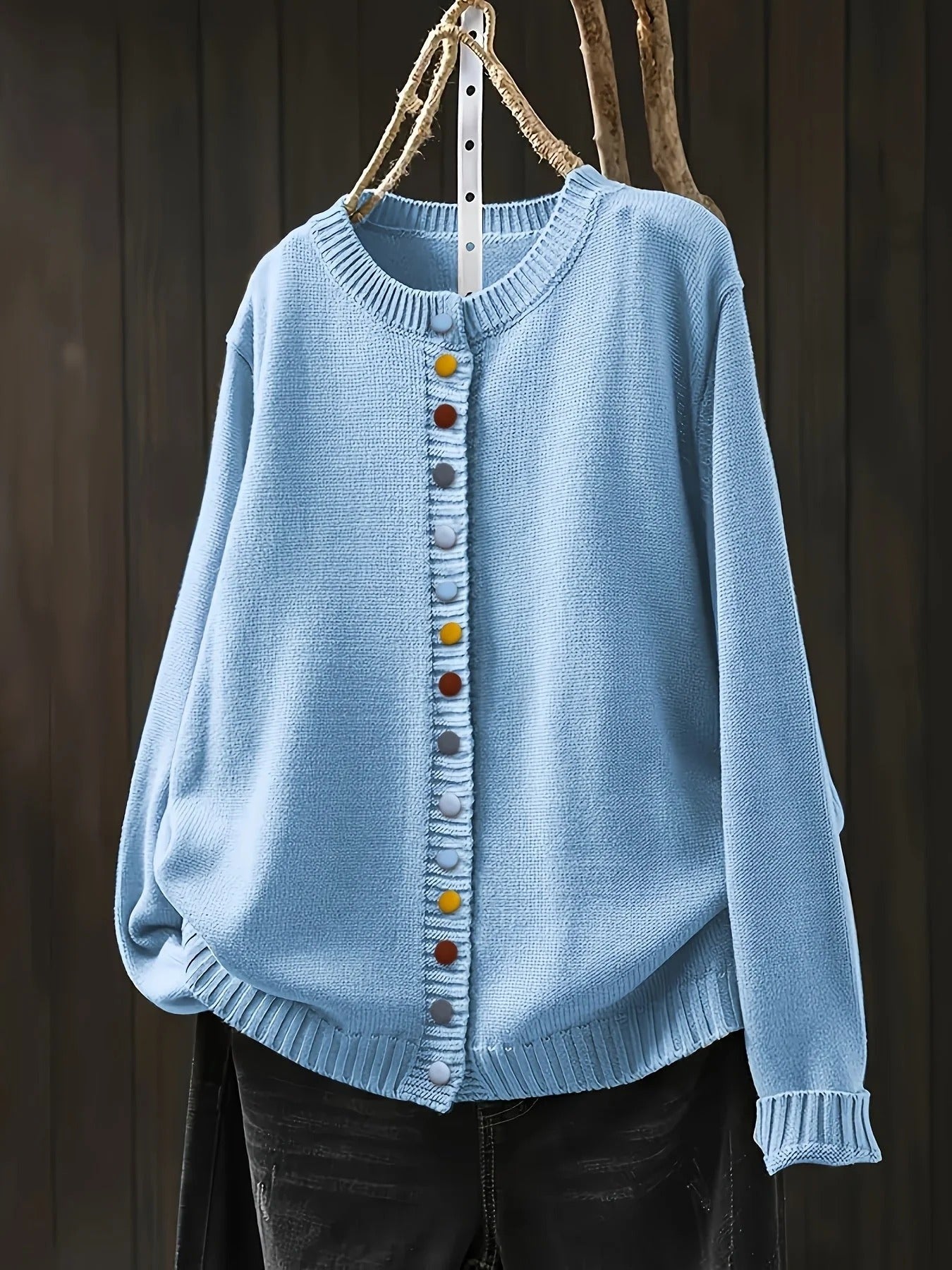 Violet | Chic Button Cardigan