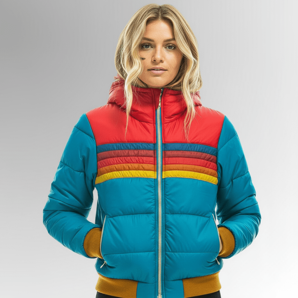 Setra | The Retro Rainbow Puffer Jacket