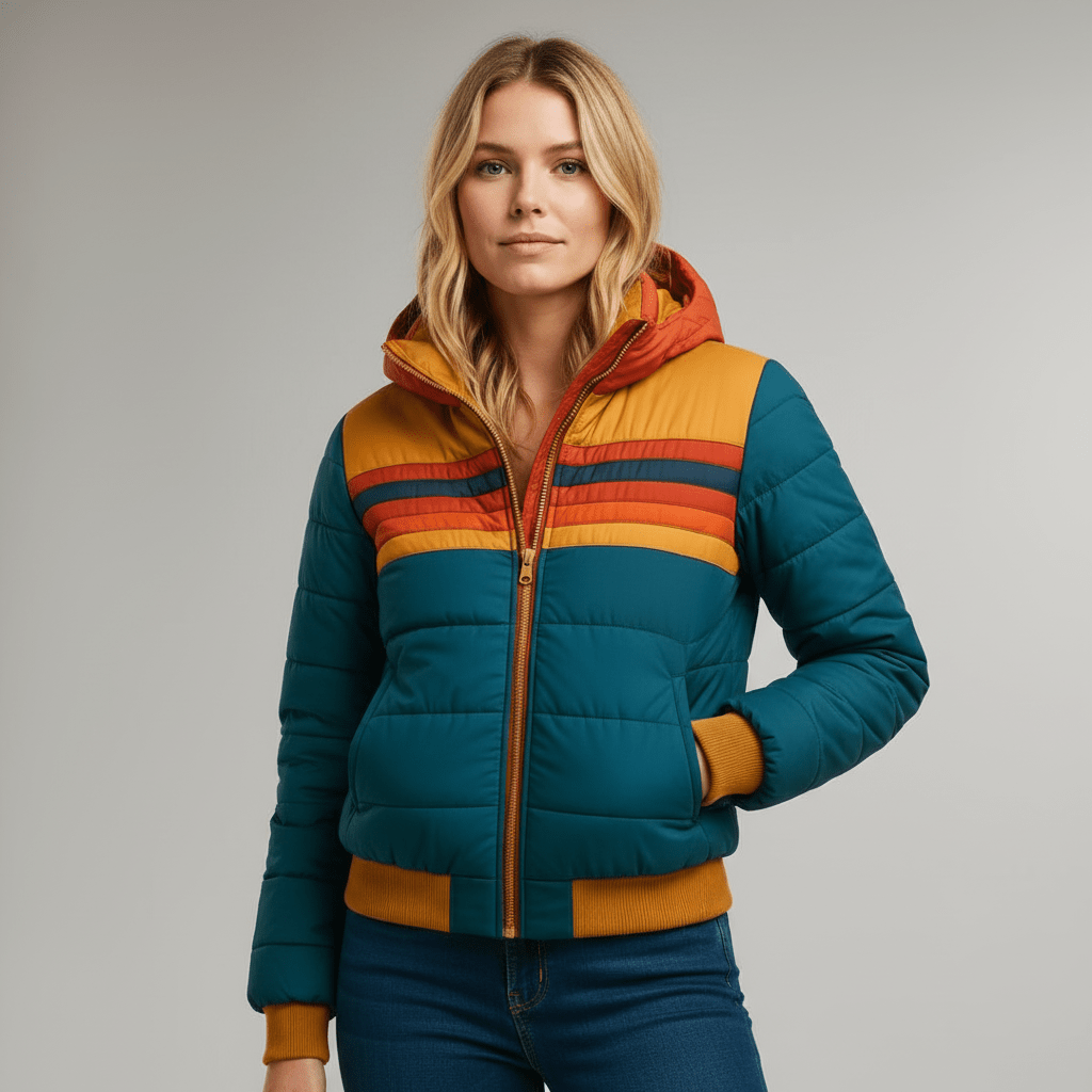 Setra | The Retro Rainbow Puffer Jacket